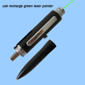 USB Recharge Green Laser Pointer GU-002