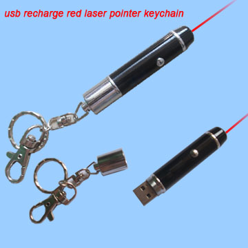 usb recharge laser pointer keychain-offer rechargable laser pointer keychain, usb laser pointer, laser pointer with flash memory