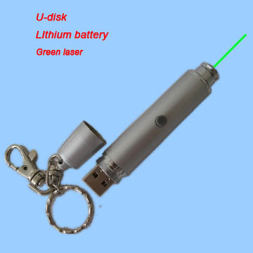 Rechargable USB Green Laser Keychain, Rechargable Green Laser Pointer, USB Green Laser Pointer