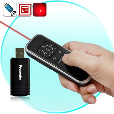 2.4GHz RF Wireless Presenter Laser Pointer and Mouse 2-in-1  RCRF-025